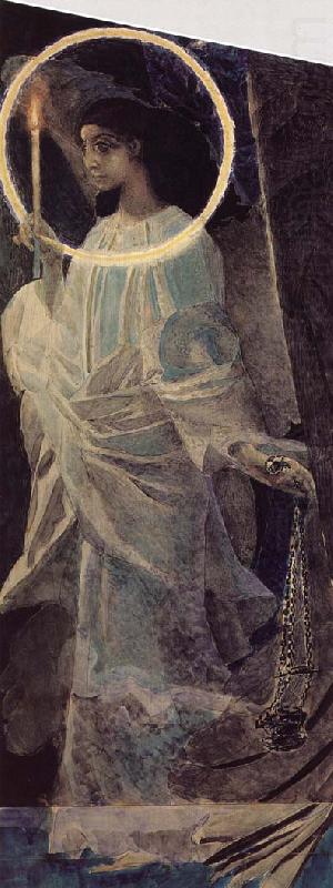 Mikhail Vrubel Angel with a censer and a candle